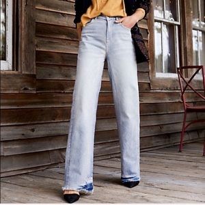 New Free People Relaxed Straight SlouchJeansSize27